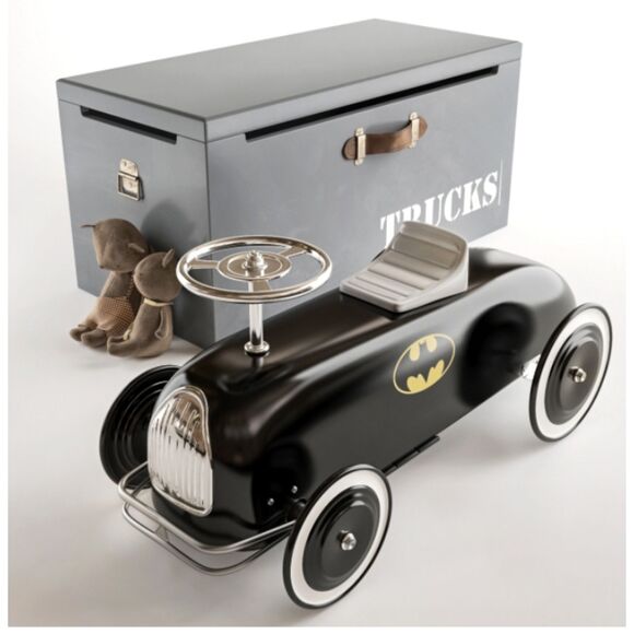 RARE - HTF - Pottery Barn retro vintage style Batman Batmobile Ride-On - Picture 2 of 10